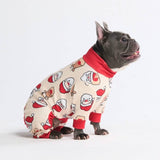 Pijama de Navidad para perro - Santa y Rodolfo