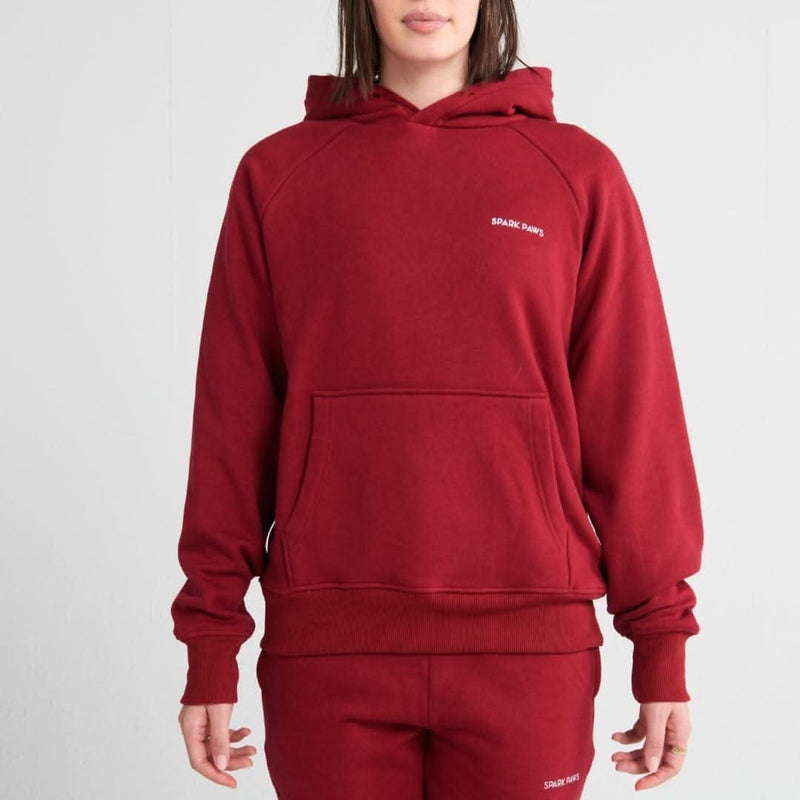 Sudadera Esencial para Humanos - Burdeos