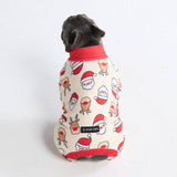 Pijama de Navidad para perro - Santa y Rodolfo
