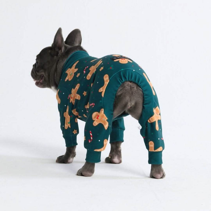 Pijama de Navidad para perro - Hombre de jengibre