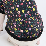 Sudadera Vintage Flower para Humano - Negro