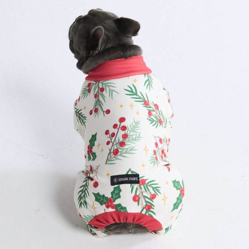 Pijama de Navidad para perro - Muérdago