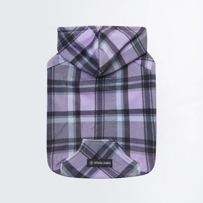 Sudadera a Cuadros para Perros - Cuadros morados
