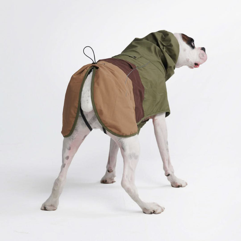Chubasquero para perros Breatheshield™ - Verde Marrón Bronceado