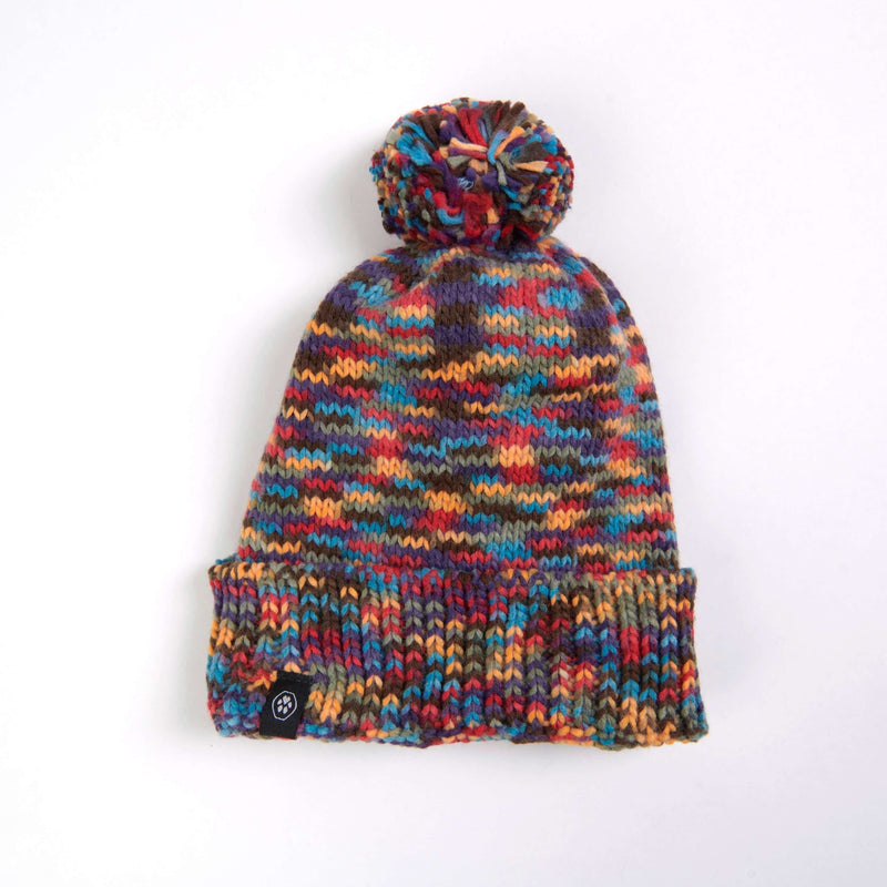 Sombrero de pompón humano (multicolor)