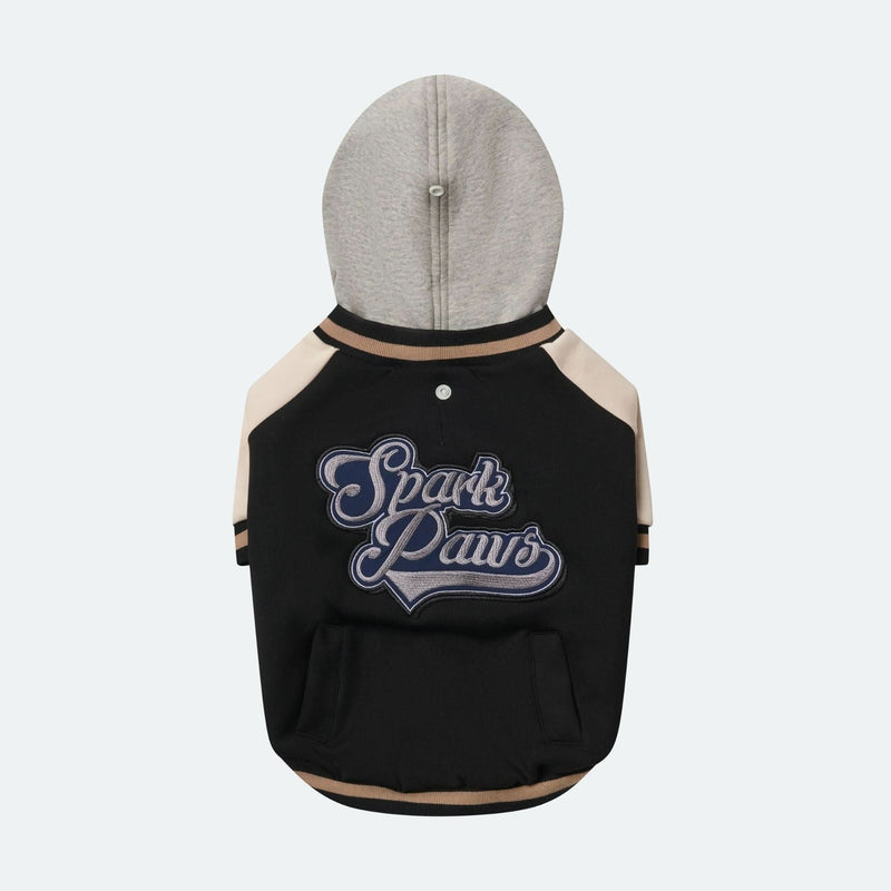 Chaqueta universitaria para perros - Negra