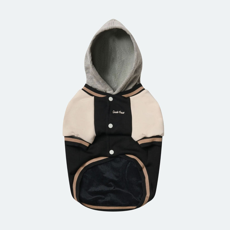 Chaqueta universitaria para perros - Negra