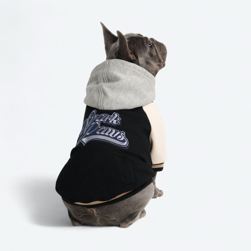Chaqueta universitaria para perros - Negra