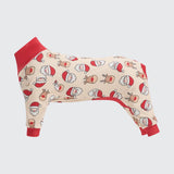 Pijama de Navidad para perro - Santa y Rodolfo