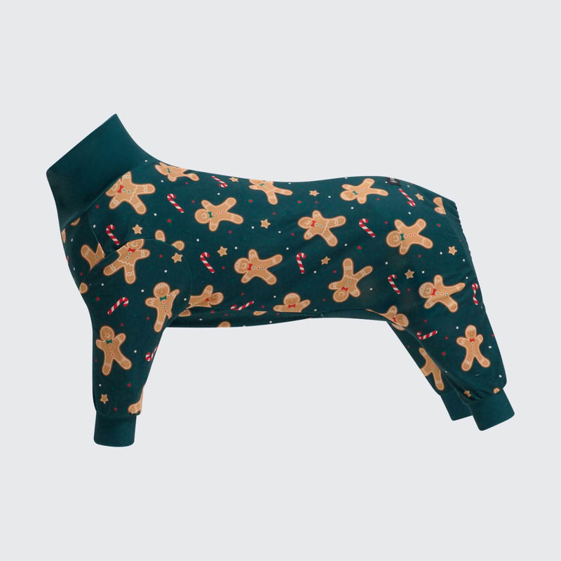 Pijama de Navidad para perro - Hombre de jengibre