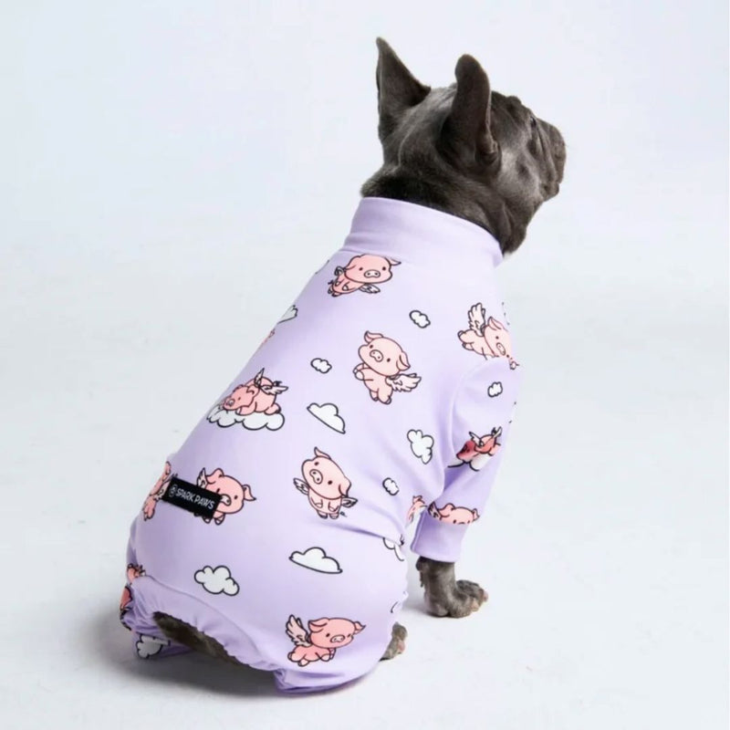 Camiseta de pijama para humanos - When Pigs Fly - Púrpura
