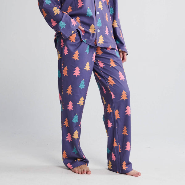 Pantalón del pijama humano - Árboles de Bastón de Caramelo