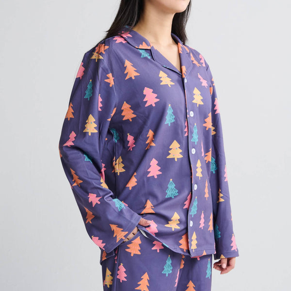 Parte superior del pijama humano - Árboles de Bastón de Caramelo