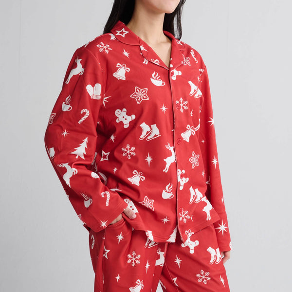 Parte superior del pijama humano - Alegría Roja