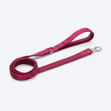 Set de correa y portabolsas para excrementos - Camuflaje Fucsia