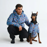 La sudadera para humanos de EE. UU. – Azul