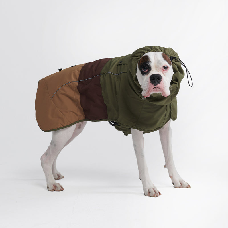 Chubasquero para perros Breatheshield™ - Verde Marrón Bronceado
