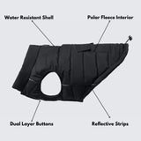 Chaqueta impermeable WarmShield™ - Negro