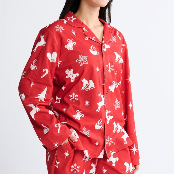 Parte superior del pijama humano - Alegría Roja