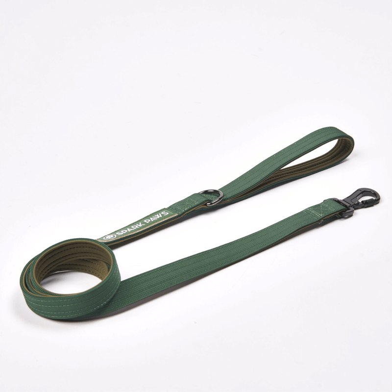 Set de Correa y Porta Bolsas para Excrementos - Verde militar