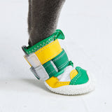 Zapatos para perros Hot Pavement Pawtector - Verde Amarillo