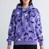 Sudadera con capucha de Halloween con forma de humano - Morado