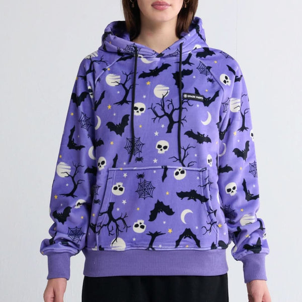 Sudadera con capucha de Halloween con forma de humano - Morado