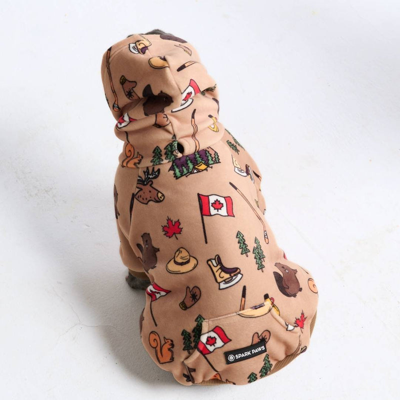 Sudadera con capucha para perro Canada
