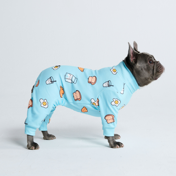 Pijama para Perros - Desayuno Azul