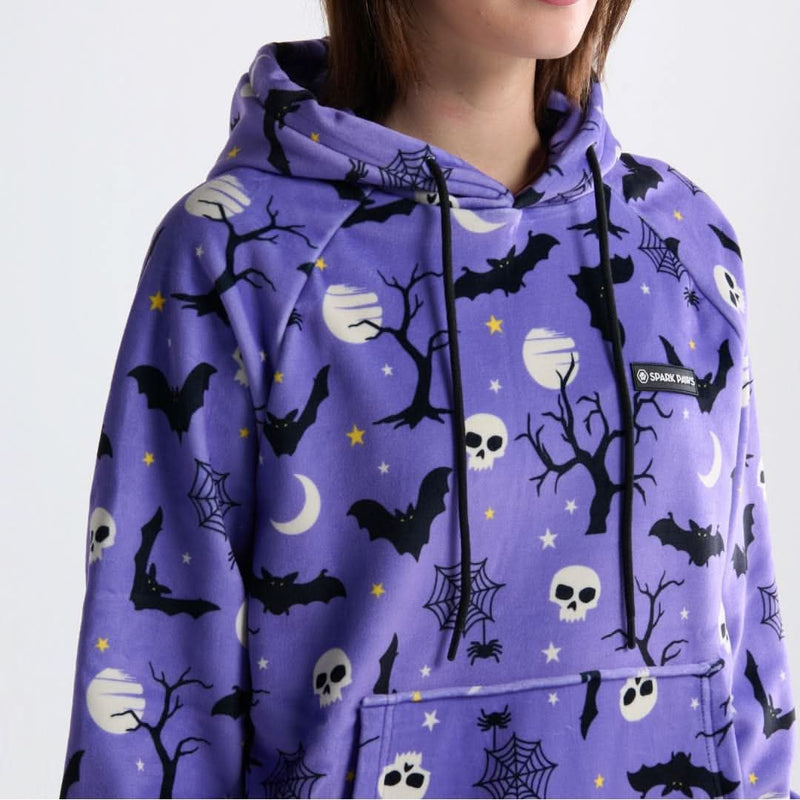 Sudadera con capucha de Halloween con forma de humano - Morado