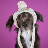Gorro Beanie Knit Pom Pom Dog - Pastel Icing