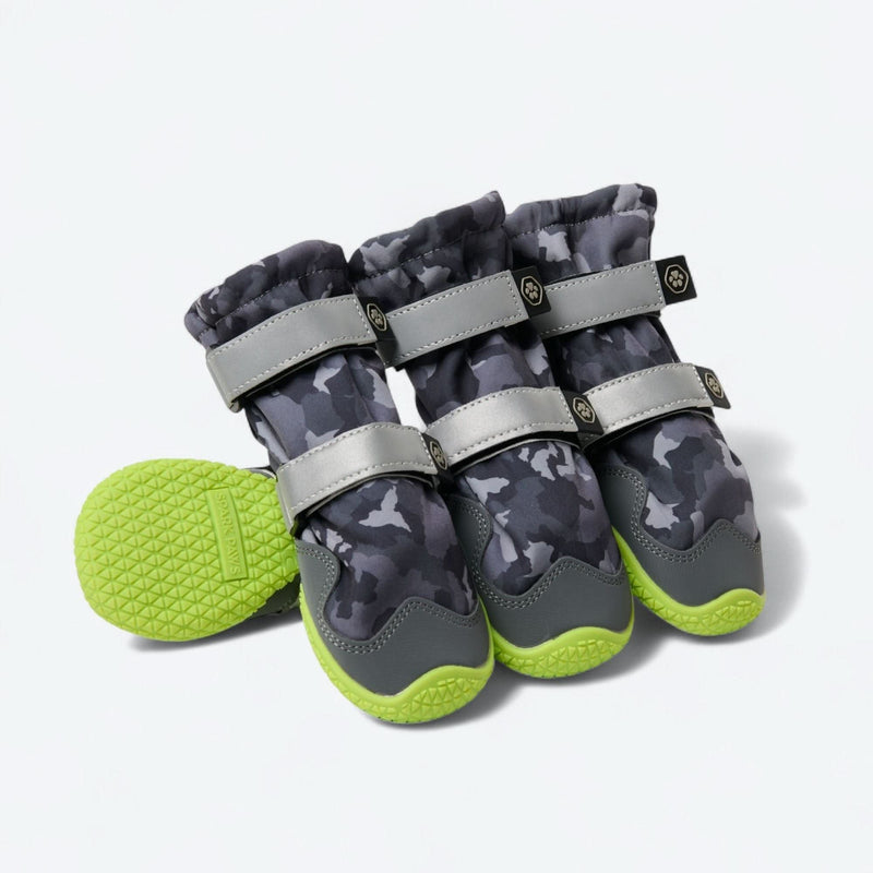 Botas para perros Flex Shell resistentes al agua - Camuflaje Gris