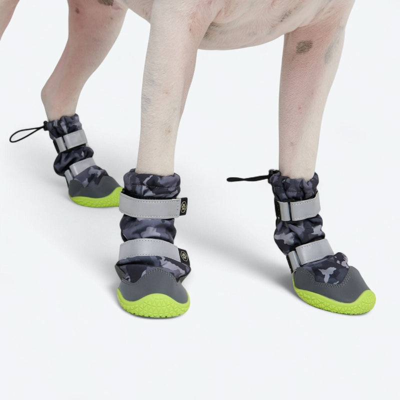 Botas para perros Flex Shell resistentes al agua - Camuflaje Gris