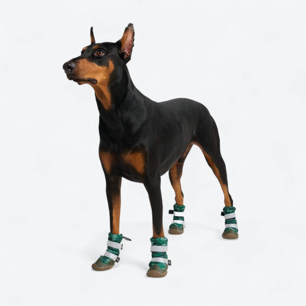 Botas para perros Flex Shell resistentes al agua - Camuflaje Verde