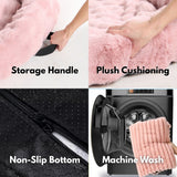 Cama de Lujo Calmante y Suave con Funda para Sofá - Rosa