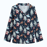 Human Pajama Top - Retro Santa||size:S,M,L,XL,2XL