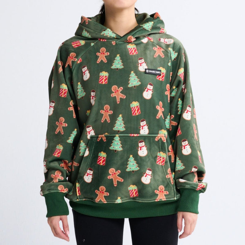 Sudadera navideña con capucha – Galleta de jengibre