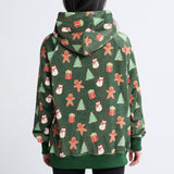 Sudadera navideña con capucha – Galleta de jengibre