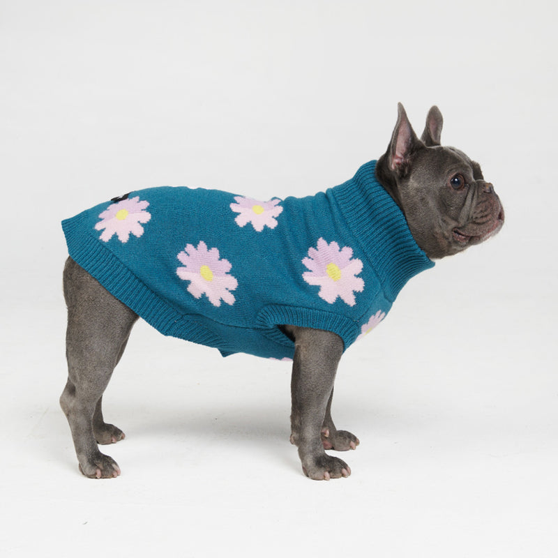 Suéter de punto para perro - Flor