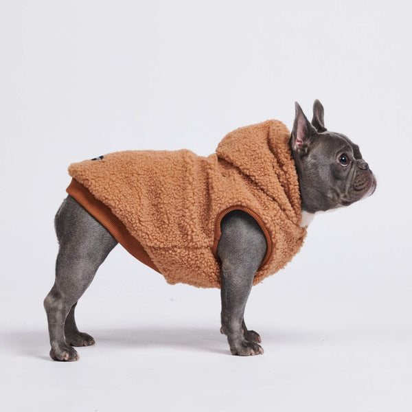 Chaqueta para perro Teddy Sherpa - Marrón