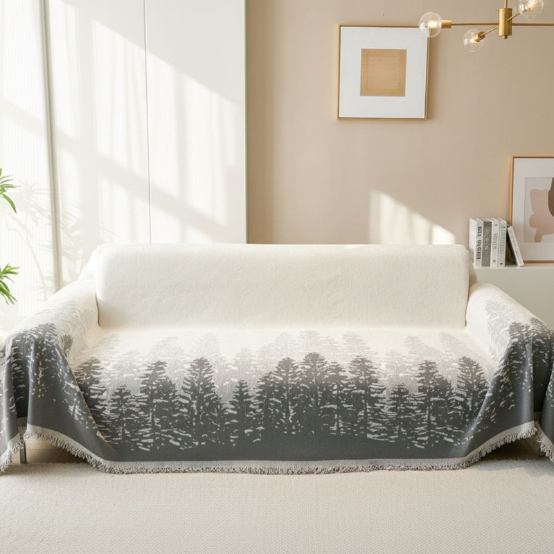 Forest Grey Couch Cover