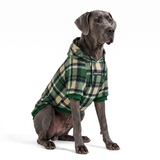 Green Plaid Hoodie||size:4XL