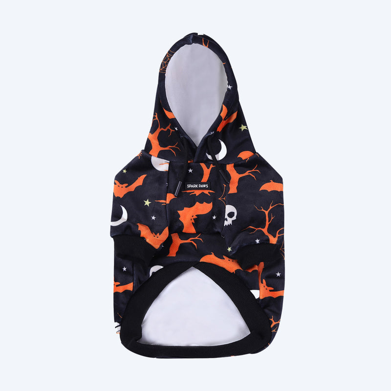 Sudadera con capucha para perro de Halloween - Negro