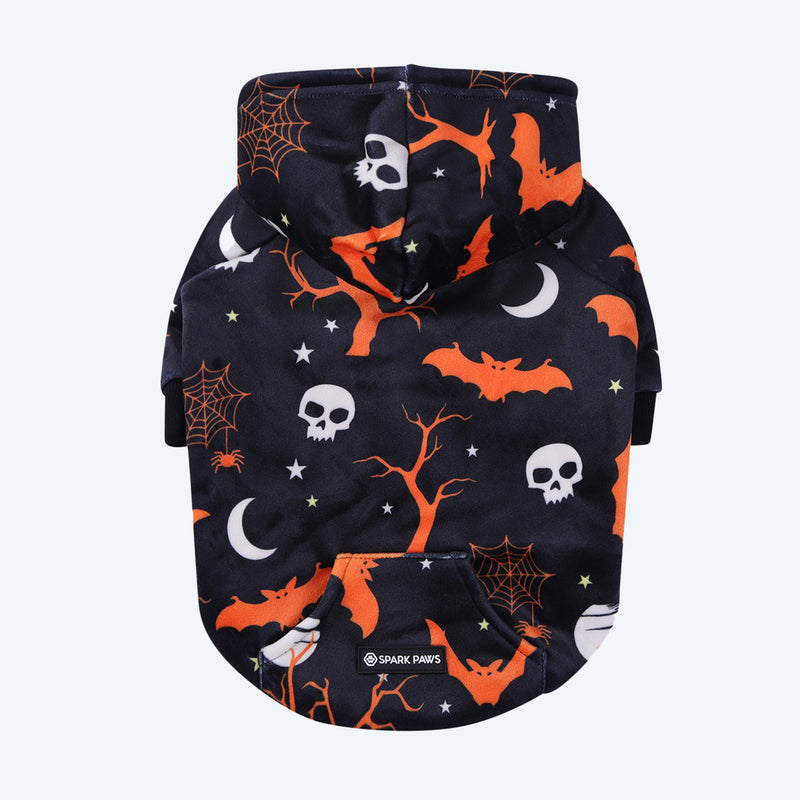 Sudadera con capucha para perro de Halloween - Negro