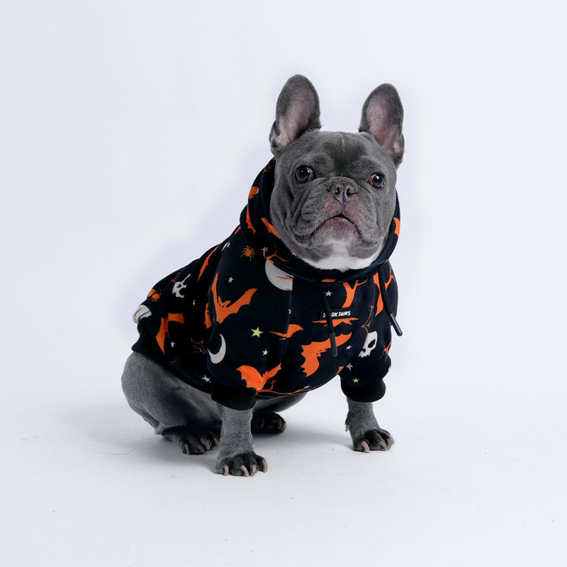 Sudadera con capucha para perro de Halloween - Negro