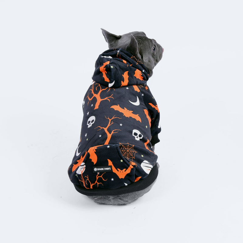 Sudadera con capucha para perro de Halloween - Negro