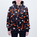Sudadera con capucha de Halloween con forma de humano - Negro