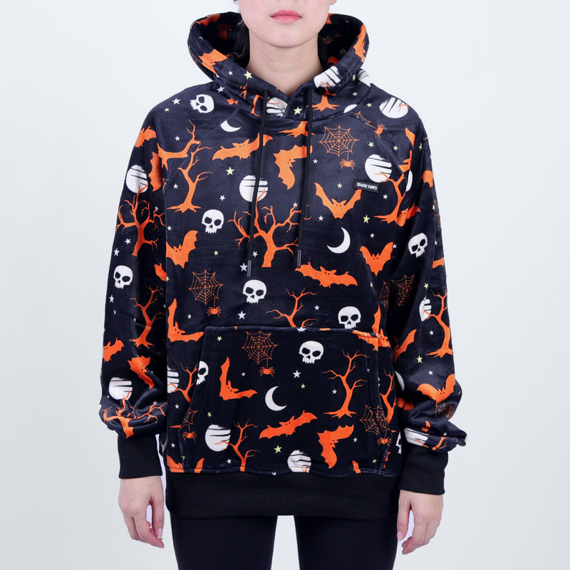 Sudadera con capucha de Halloween con forma de humano - Negro