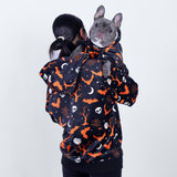 Sudadera con capucha de Halloween con forma de humano - Negro