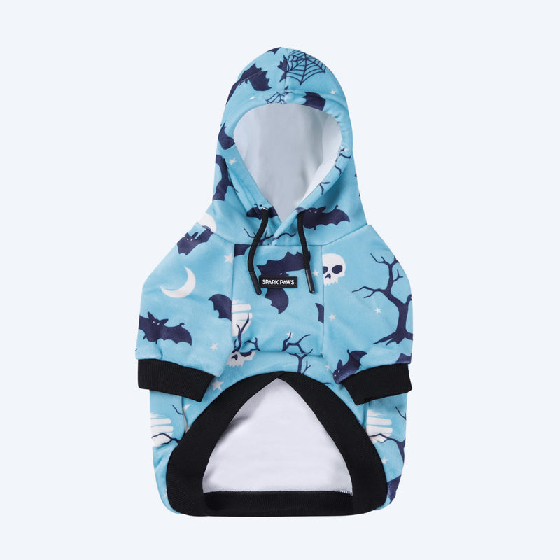 Sudadera con capucha para perro de Halloween - Verde azulado